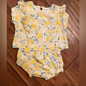 Lemon Print Kids Outfit